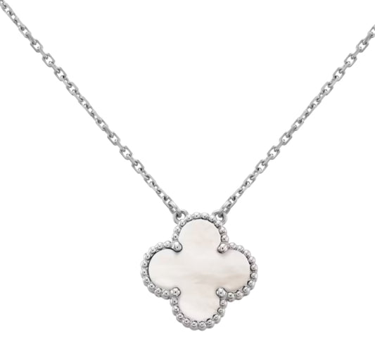 SILVER - PEARL NECKLACE