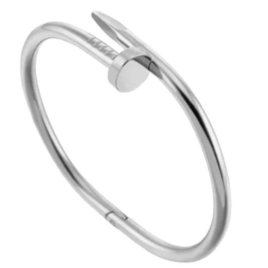 SILVER CLAVO BANGLE