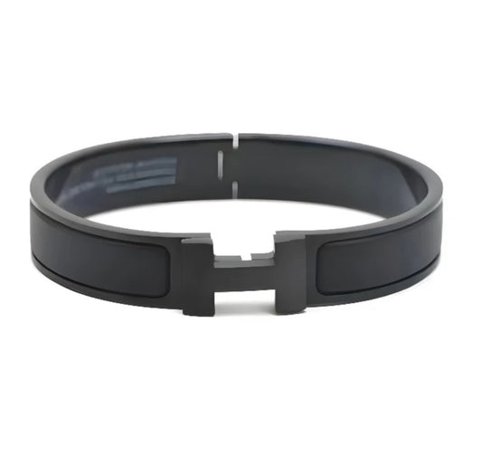 BLACK CLIC H BRACELET