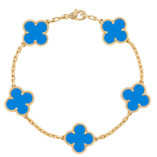 BLUE CLOVER BRACELET